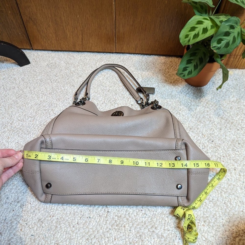 *Rare Color* Coach Stone Turn Lock Edie Shoulder Bag - Picture 13 of 13